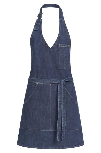 Damen-Latzschürze denim 70x65 cm