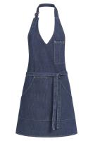 Damen-Latzschürze denim 70x65 cm