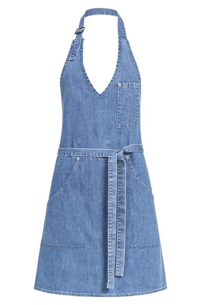 Damen-Latzschürze denim 70x65 cm