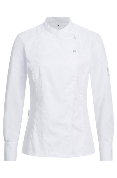 Damen-Kochjacke mit Satinstreifen RF