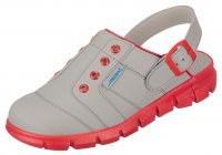 Clog grau/ rot