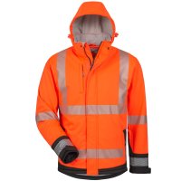 *LUKAS* WATTIERTE WARNSCHUTZ-SOFTSHELLJACKE