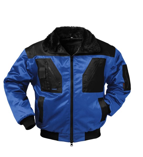 *MOLDE* PILOTJACKE ROYAL/SCHWARZ ÄRMEL ABNEHMBAR