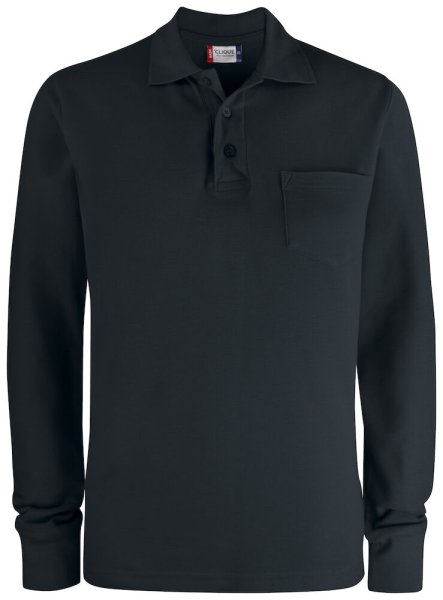 Basic Polo Pocket L/S Herren