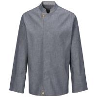 228 - Kochjacke Modern, Langarm, Denim, Fb. navy