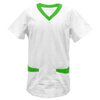 282 - Kasack Fb. weiß mit Besatz