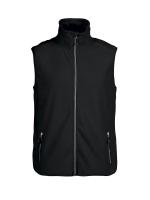 Sideflip fleece vest Black