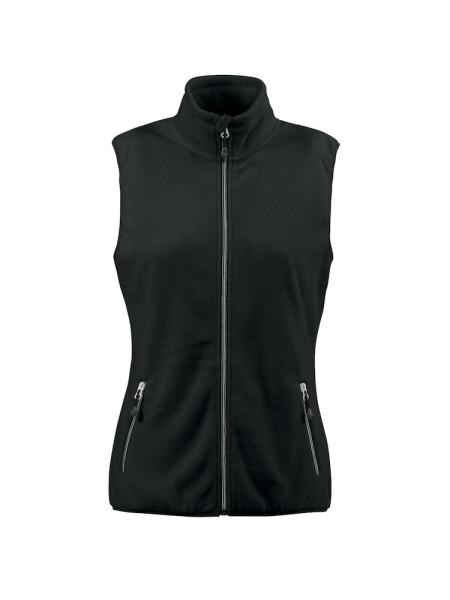 Sideflip lady fleece vest Black