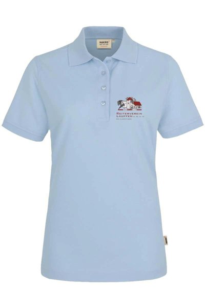 Polo Shirt Damen RVL Eisblau L