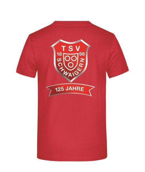 T-Shirt 125 Jahre TSV Schwaigern Herren Rot S