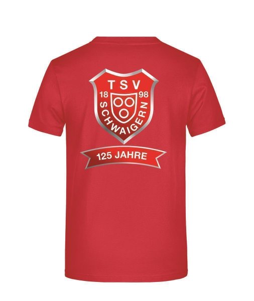 T-Shirt 125 Jahre TSV Schwaigern Herren Rot 3XL