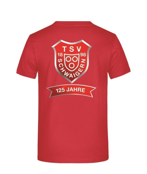 T-Shirt 125 Jahre TSV Schwaigern Kinder Rot 146/152