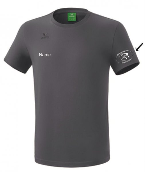 Teamsport T-Shirt Grau Herren