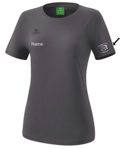 Teamsport T-Shirt Grau Damen