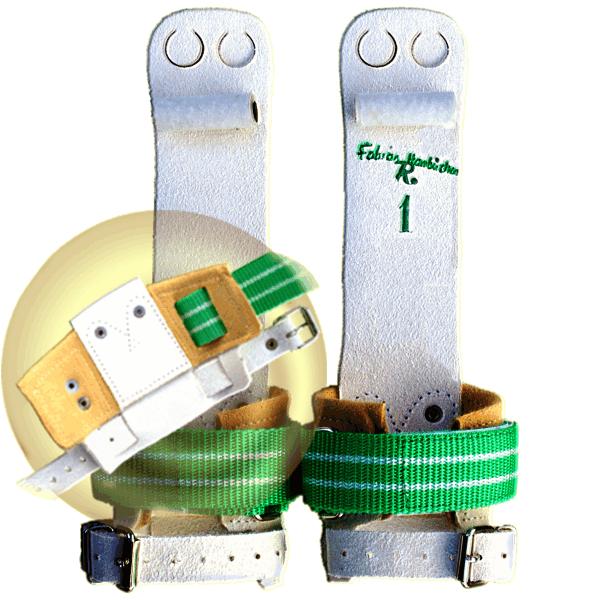 Ringe Riemchen "Fabian Hambüchen" - Klettverschluss u. Lederriemen  mit Rolle 4