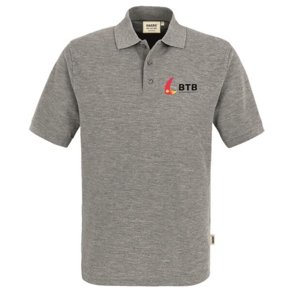 Polo Herren Grau-meliert M
