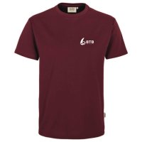 T-Shirt Herren Weinrot