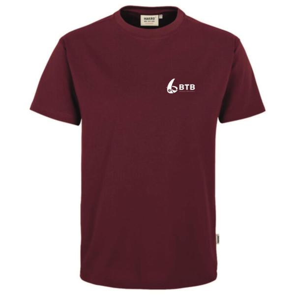 T-Shirt Herren Weinrot L