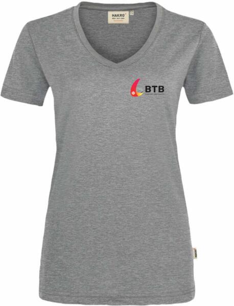 T-Shirt Damen Grau-meliert XL