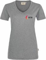 T-Shirt Damen Grau-meliert XL