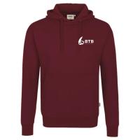 Hoodie Unisex Weinrot S