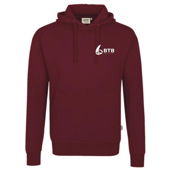 Hoodie Unisex Weinrot M