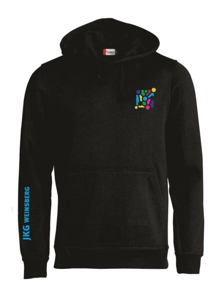 Hoodie Schwarz Unisex XS