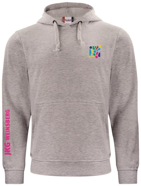 Hoodie Grau-meliert Unisex XS