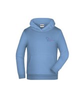 Hoodie Hellblau Kinder M - 122/128