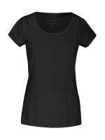 Twoville Woman slub U-neck Black