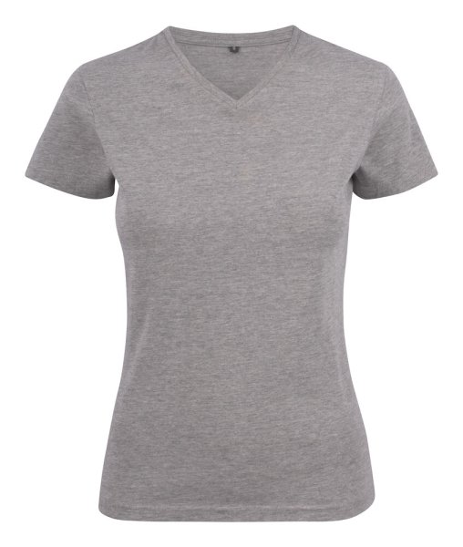 Heavy V Lady T-shirt Grey melange