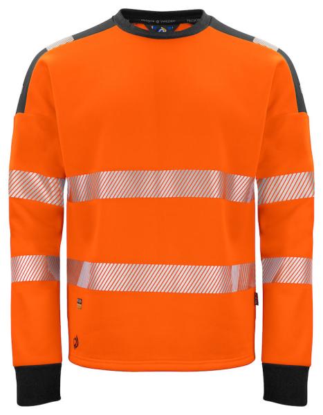 6108 Sweatshirt Roundneck ORANGE/BLACK