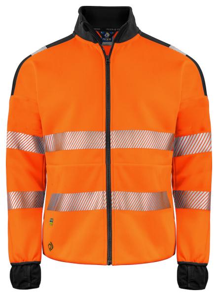 6109 Sweatshirt FulZip ORANGE/BLACK