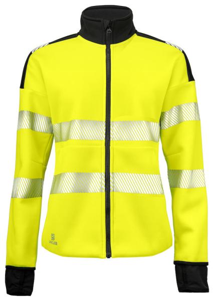 6111 Sweatshirt fulzip W Yellow/Black