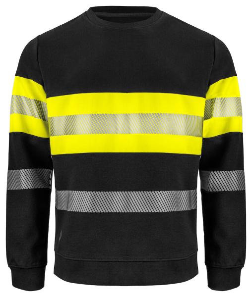 6129 Sweatshirt Roundneck Yellow/black