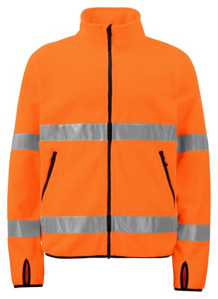 6327 Fleecejacket HV Orange/Black CL.3
