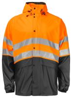 6431 Rainjacket EN 20471 Orange/Black
