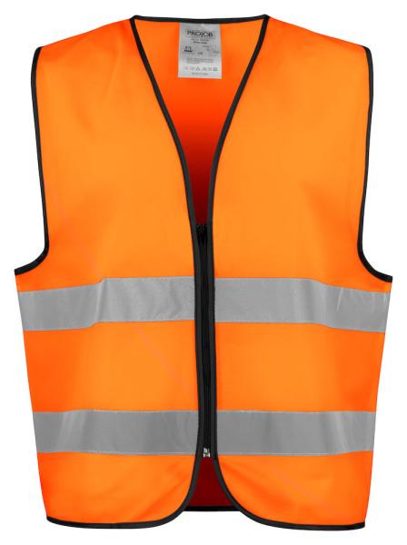 6709 Hi Viz Vest CLas2 ORANGE/BLACK ONE SIZ