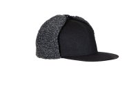 9082 Cap with earflapBLACK ONE SIZ