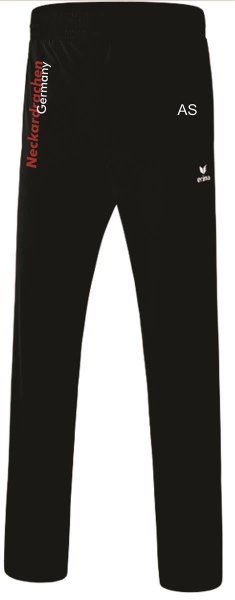 Hose mit Zipverschluss Schwarz L Herren Druck 1