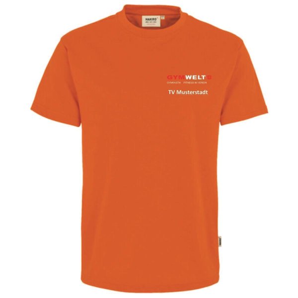 GYMWELT Coach T-Shirt Herren Orange