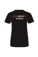 GYMWELT Coach T-Shirt Damen Schwarz