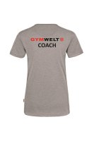 GYMWELT Coach T-Shirt Damen Grau