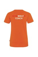 GYMWELT Coach T-Shirt Damen Orange