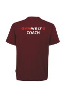 GYMWELT T-Shirt Herren Weinrot