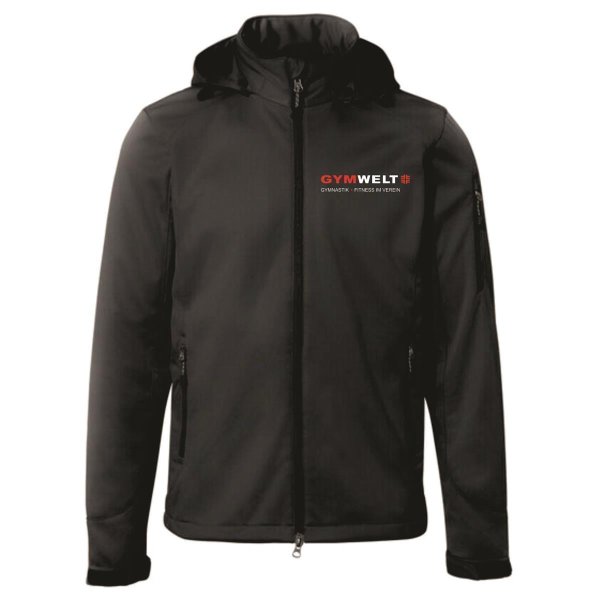 GYMWELT Softshelljacke Herren Anthrazit