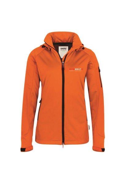 GYMWELT Softshelljacke Damen Orange