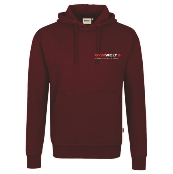 GYMWELT Hoodie Unisex Weinrot