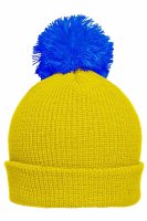 Pompon Hat with Brim