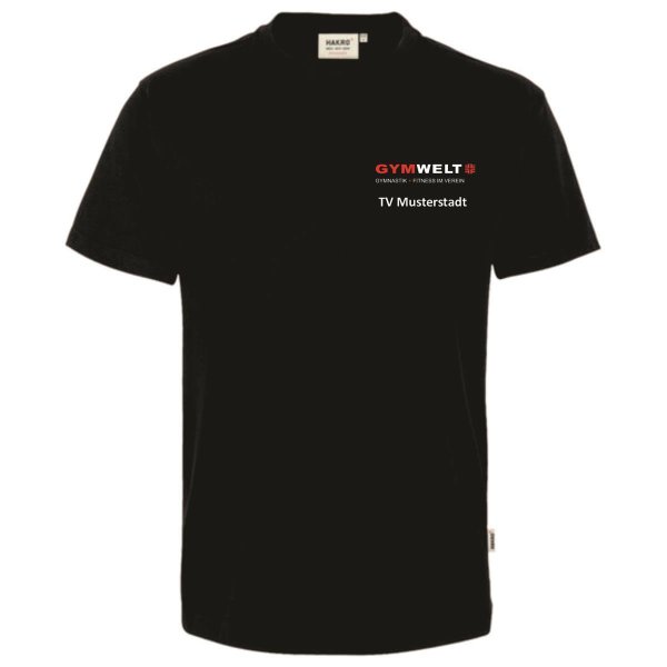 GYMWELT Coach T-Shirt Herren Schwarz L